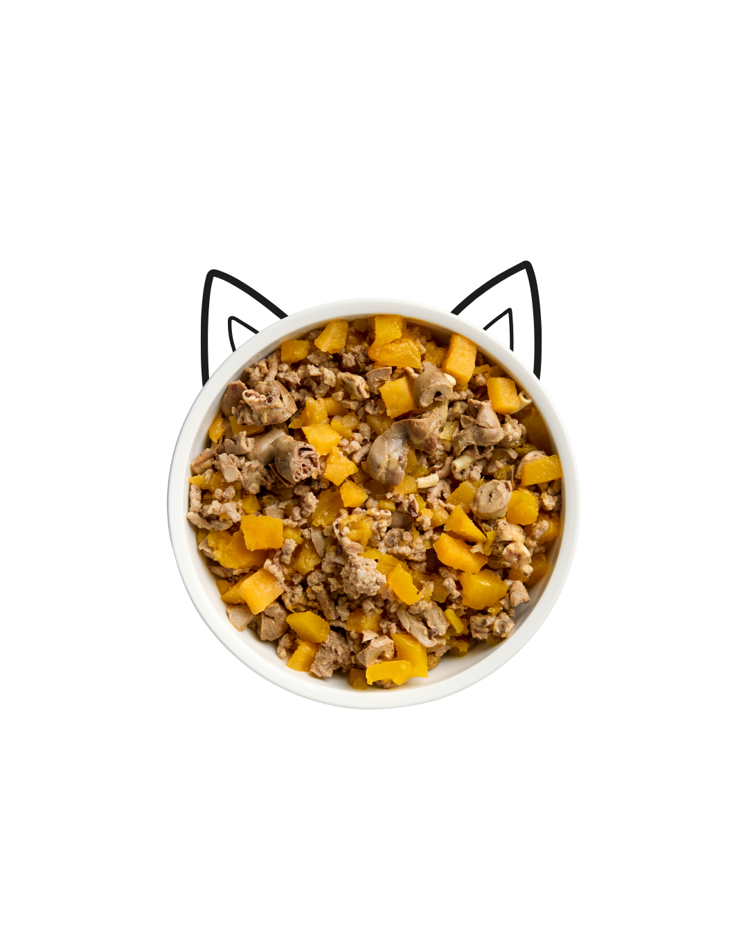 Chicken Hearts, Liver and Rice meal for cats